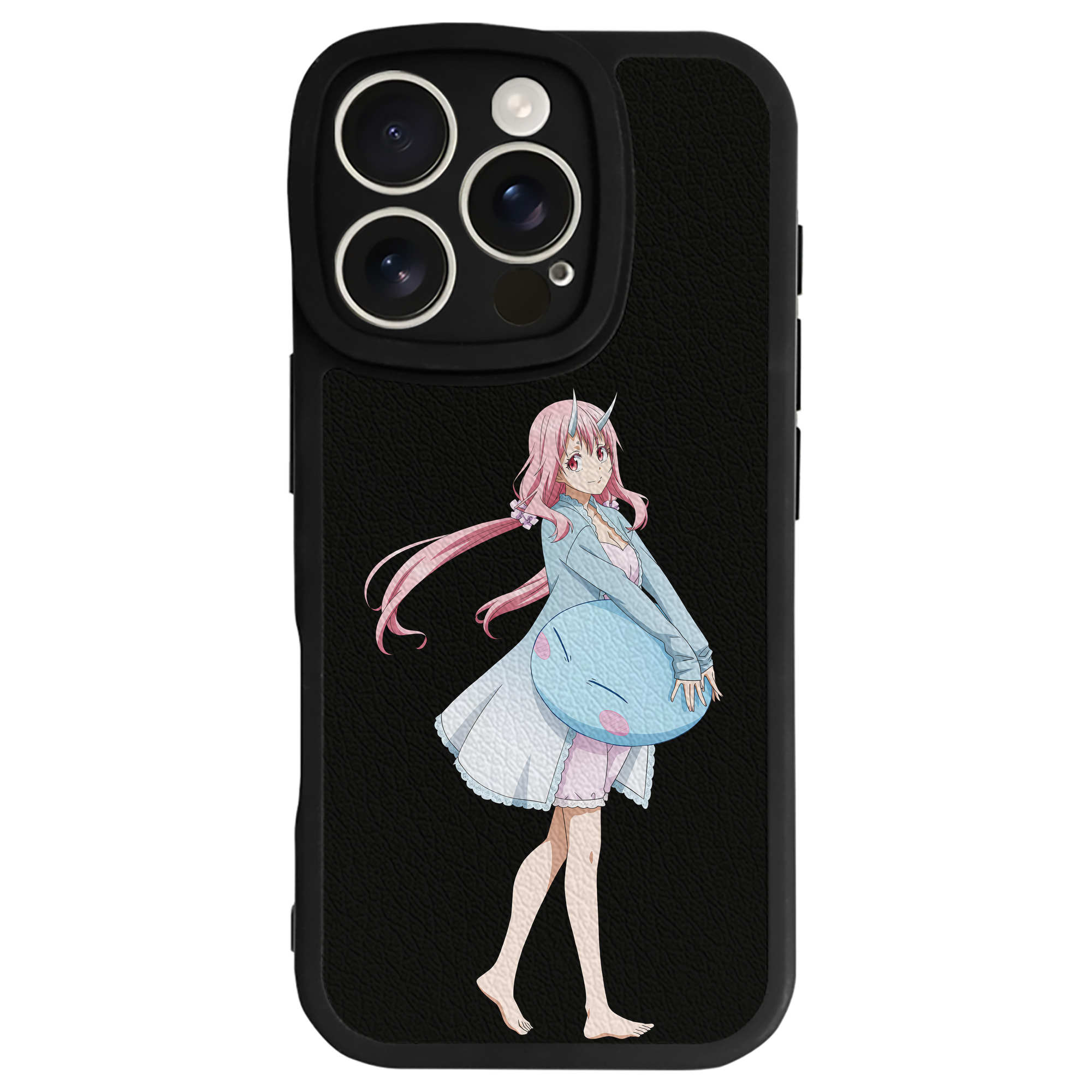 （画像用） 転スラ Regarding Reincarnated to Slime 【iPhone 16シリーズ対応】シリコンスマホケース（レザー調） 材質：シリコン